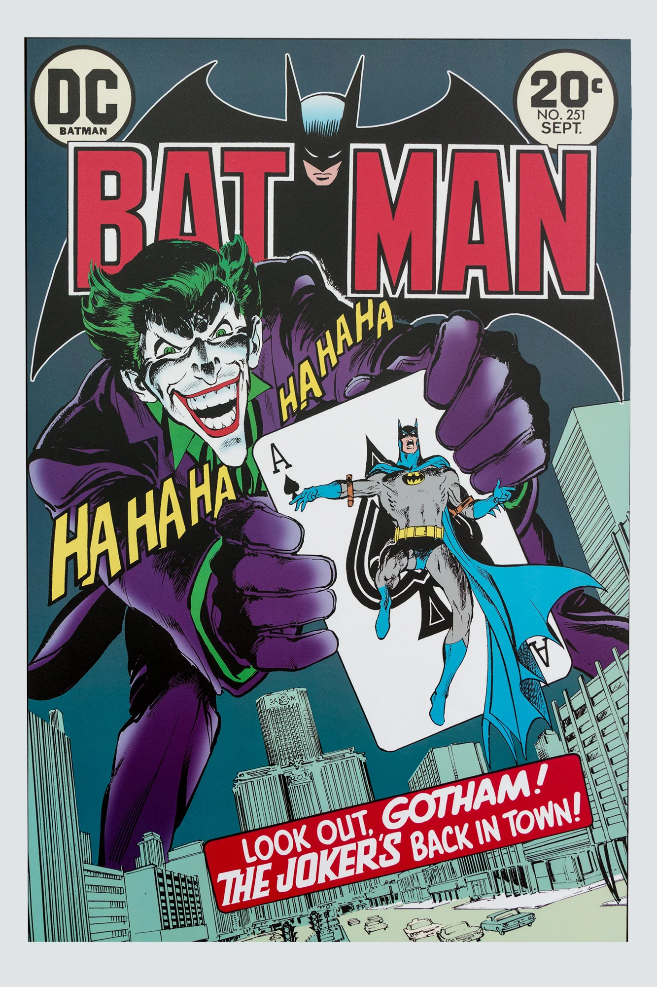 Plaque mounted batman movie poster