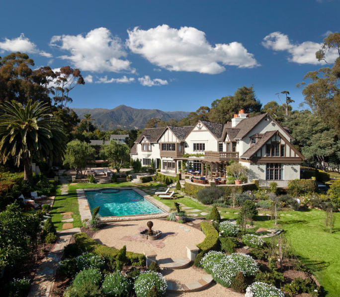  Middle Road abode: a spacious six-bedroom, seven-bathroom home sold in the heart of the lower village of Montecito for $8,191,260 (listed by Riskin Properties of Village Properties, sold by non-MLS member agent and brokerage) 
