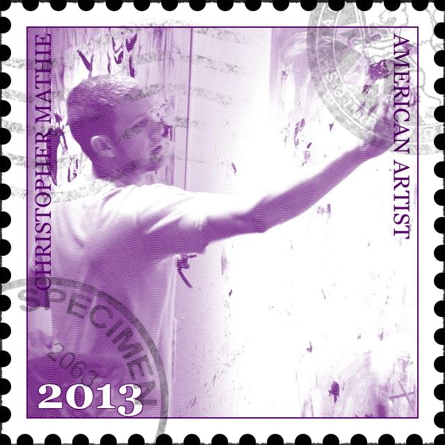 Mathie Stamp designed by California artist, John Szabo.