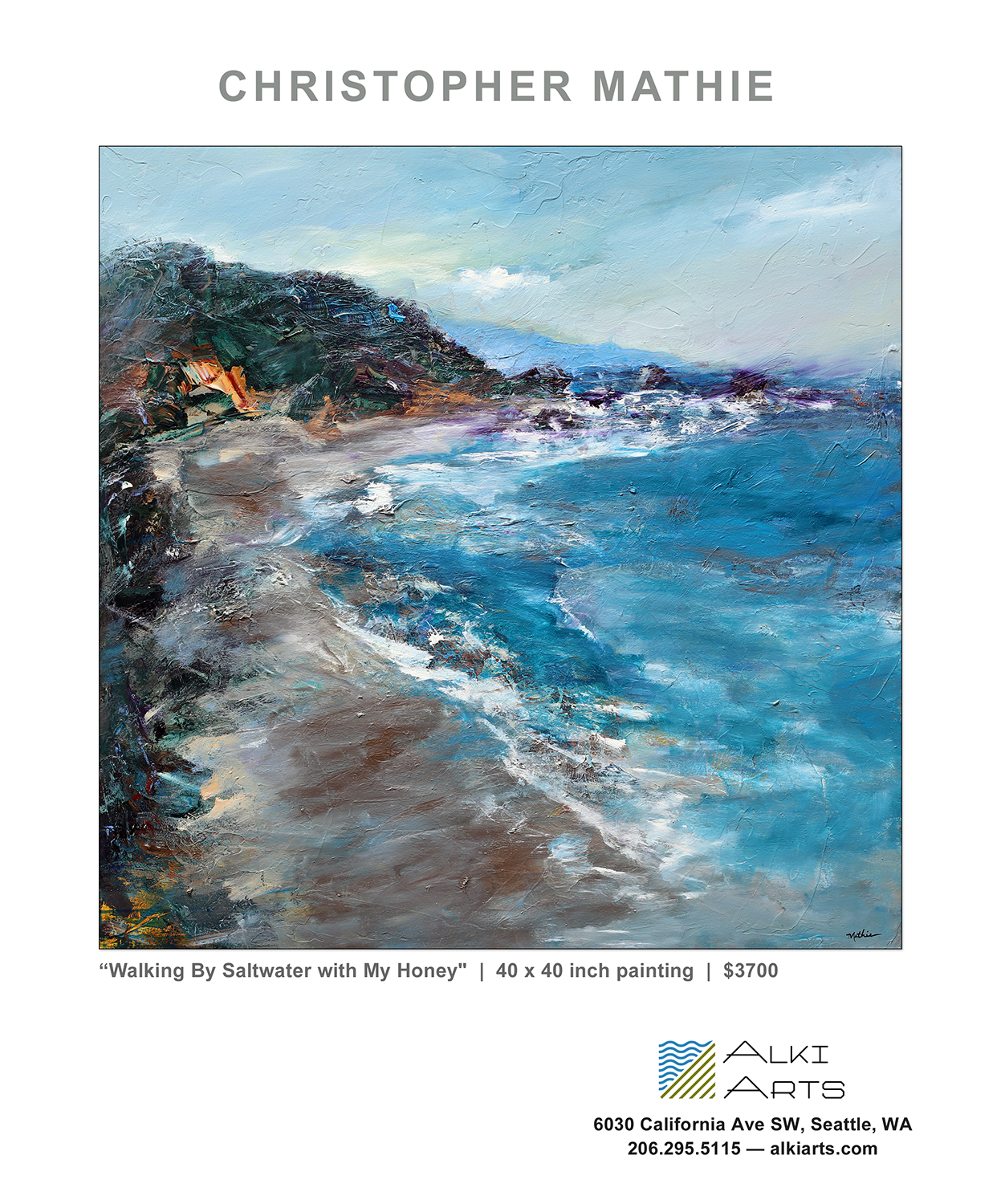Brand new piece for my July feature at Alki Arts, Seattle, WA.