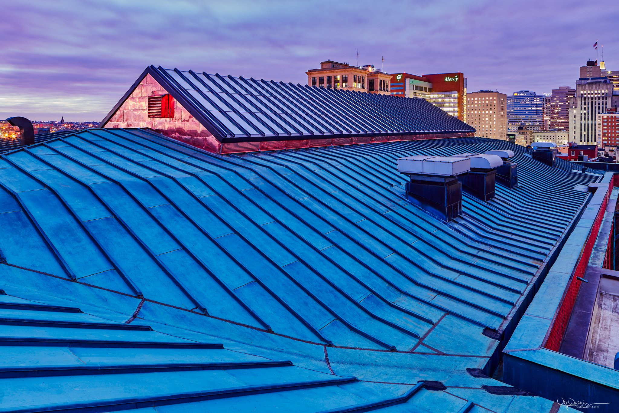 Skylight and  Baltimore skyline