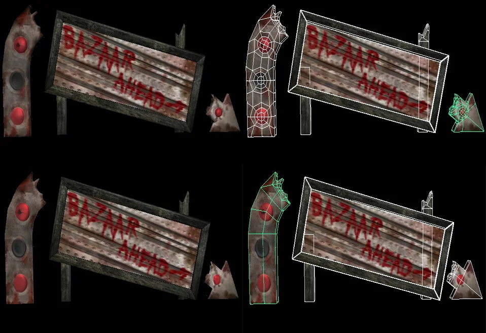 BrokenSignTextured
