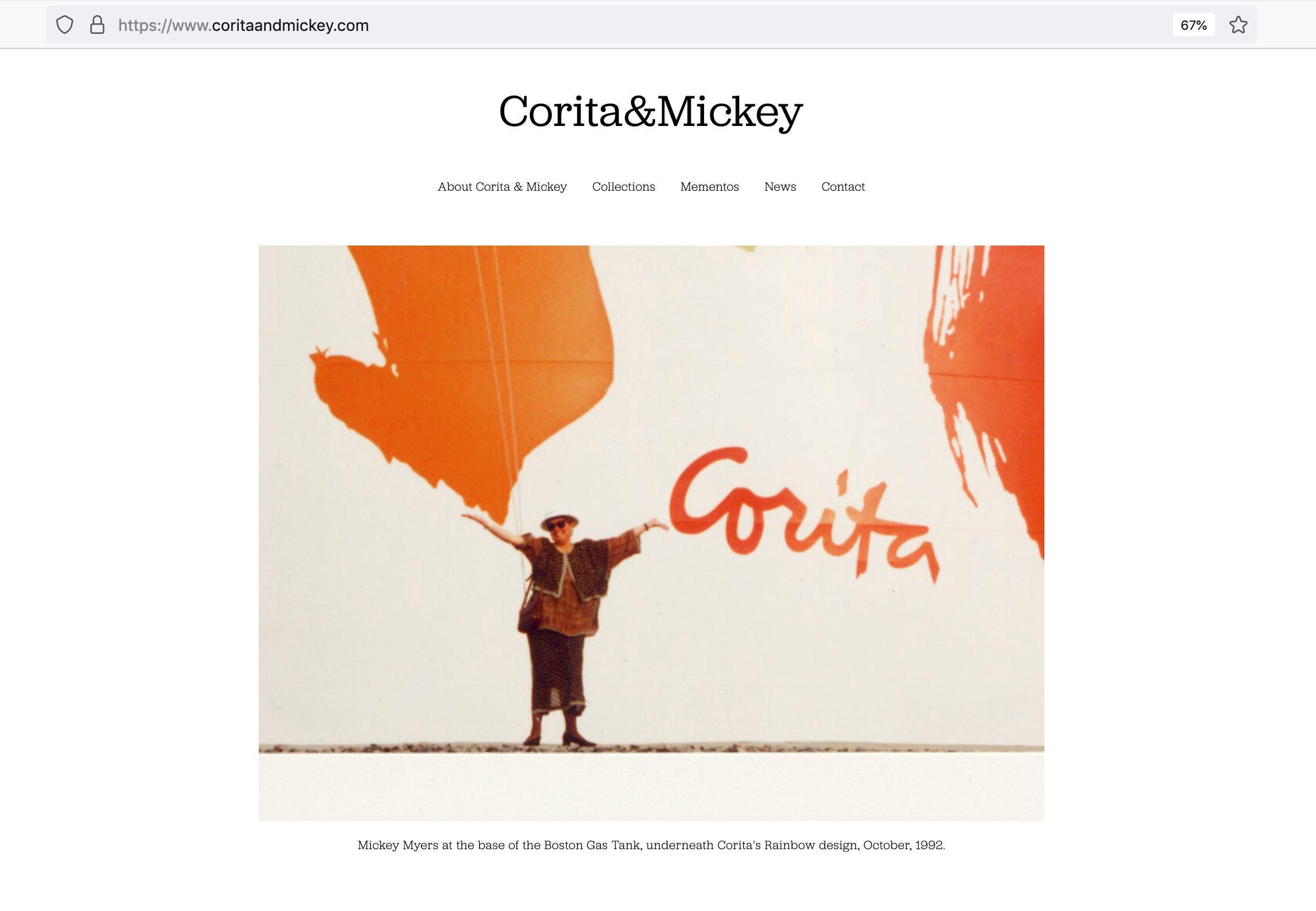 Corita &amp; Mickey Website Project