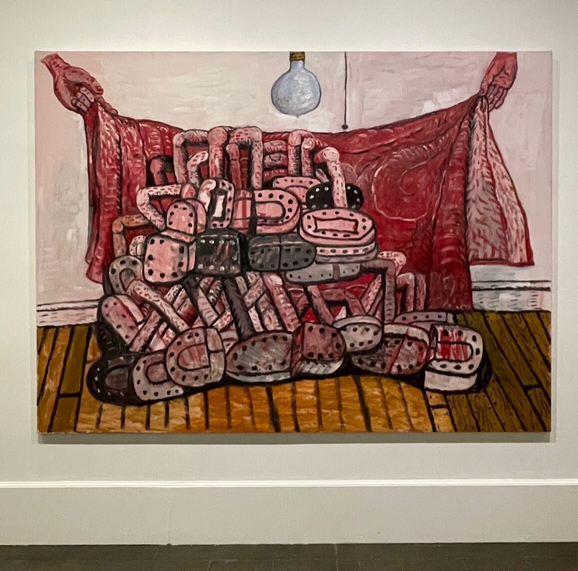 Philip Guston&rsquo;s &lsquo;Red Cloth,&rsquo; 1976, collection Brooklyn Museum⁣
⁣
#philipguston @brooklynmuseum #brooklynmuseum #redcloth #modicacarr #modicacarrartadvisory