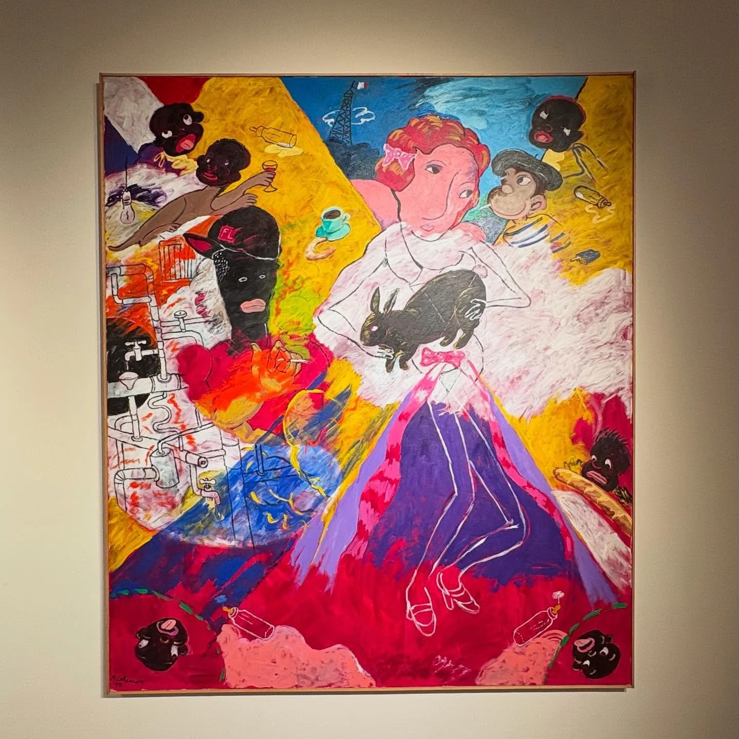 A few photos from the previews of Sotheby&rsquo;s Contemporary Curated and Contemporary Discoveries Sales as well as the Phillips New Now Sale:

Images:
1 &amp; 2. Robert Colescott, &lsquo;April in Paris,&rsquo; 1998, Sotheby&rsquo;s Contemporary Cur
