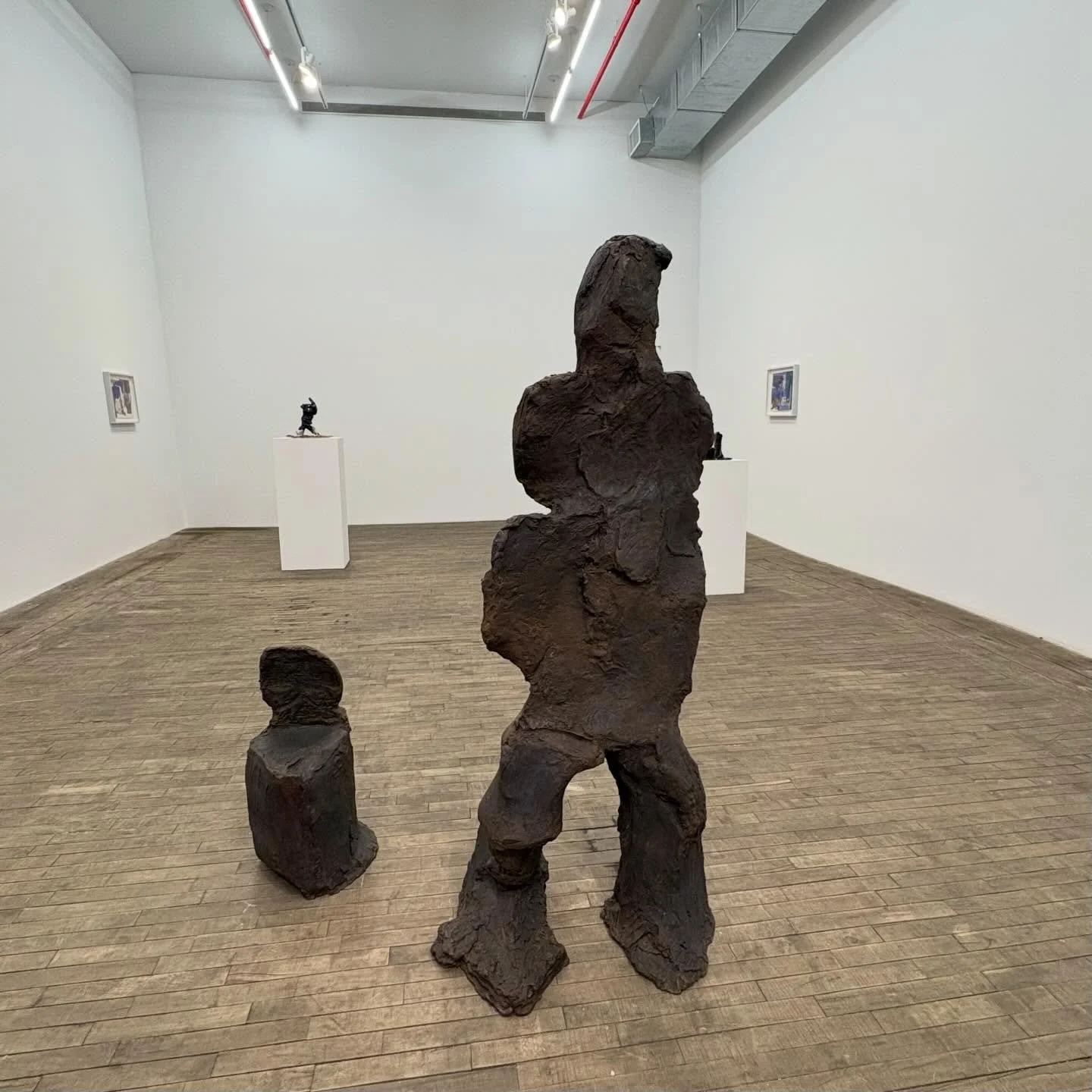 &lsquo;The Walker,&rsquo; a large-scale bronze sculpture occupies the center point of Simone Fattal&rsquo;s exhibition, &ldquo;The Hearth,&rdquo; at Kaufmann Repetto&rsquo;s New York space. This hewn pilgrim wanders through time, past archaeological 
