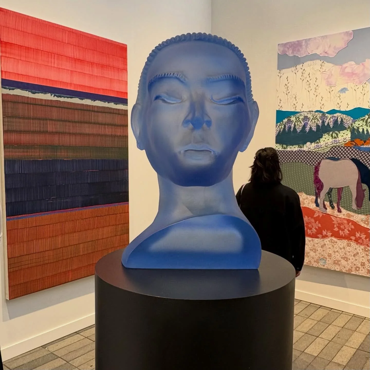 Yesterday was the opening day of Frieze Fair, on view at The Shed through Sunday.  Here are a few of the works we saw:

Images:
1. Thomas Sch&uuml;tte &lsquo;Frauenkopf, halb Nr. e.a.,&rsquo; 2022 at Frith Street

2. Leonora Carrington at OMR

3. Ani