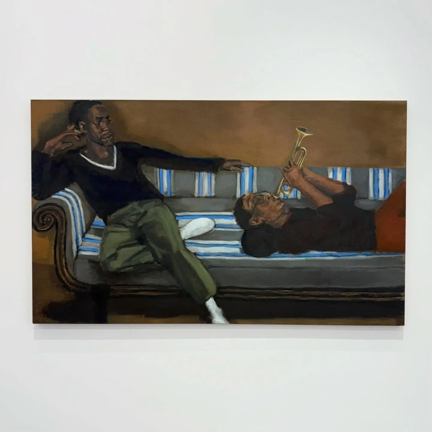 In &ldquo;Many a Moonlit Caveat,&rdquo; Lynette Yiadom-Boakye&rsquo;s paintings and drawings of dancers, harlequins, diners and loungers unspools across Jack Shainman&rsquo;s two spaces. Here, narratives are alluded to, not made explicit, and Yiadom-