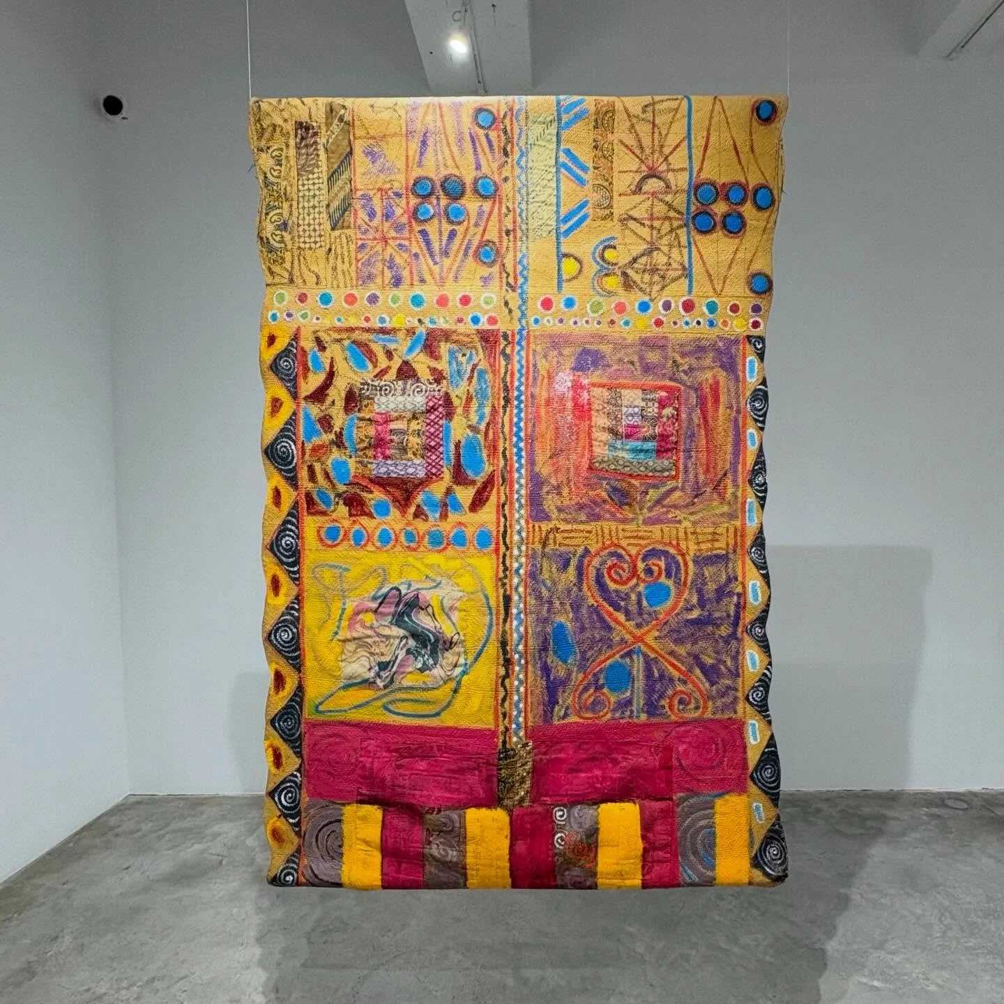 Tina Kim Gallery&rsquo;s Pacita Abad show, &ldquo;Door to Life,&rdquo; explores the work the artist made after her visit to Yemen in 1998, just a few years after the country&rsquo;s civil war. Abad was inspired by Yemeni architecture, in particular t