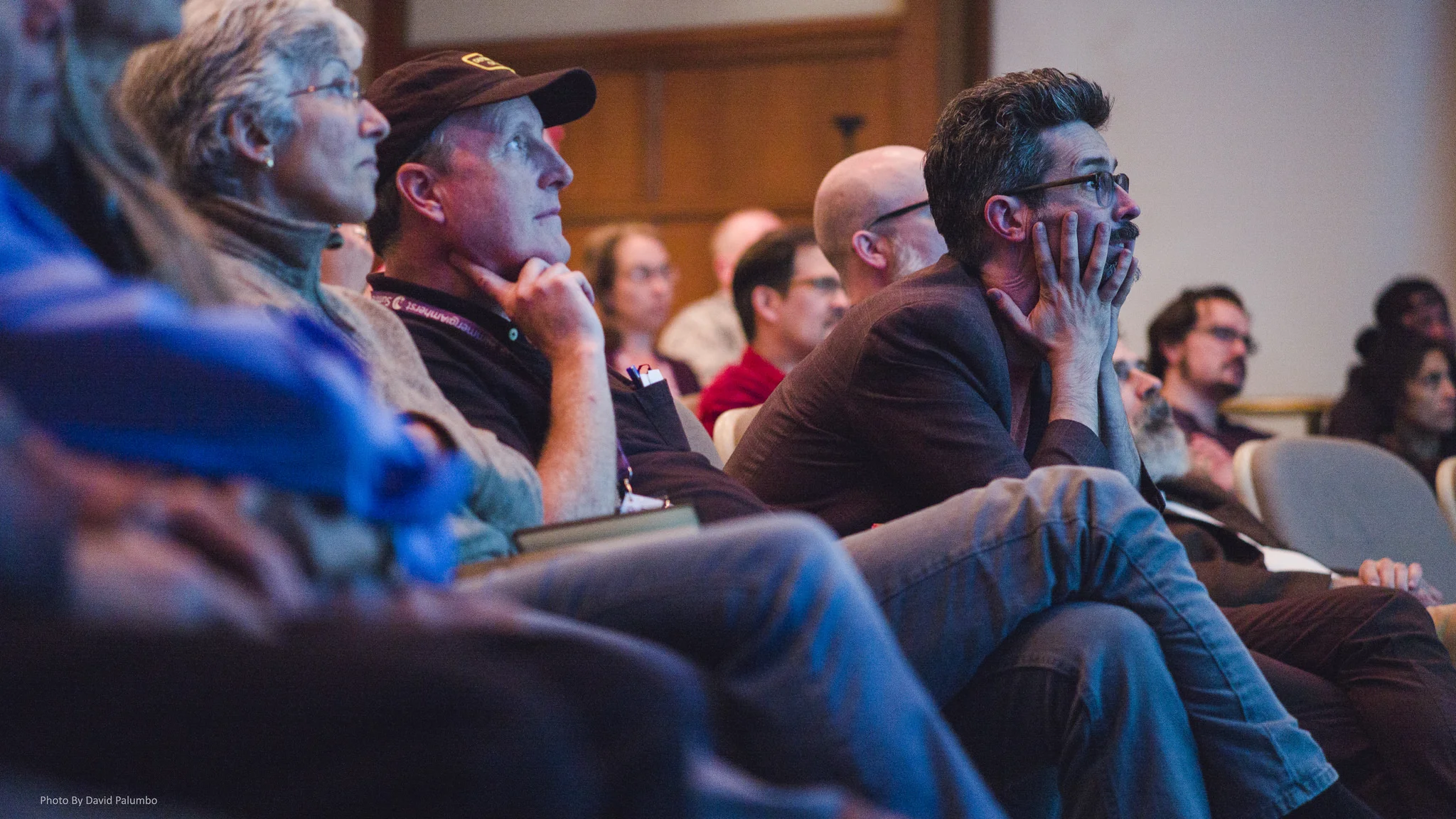 Lectures were gripping, even for faculty! Photo by Dave Palumbo