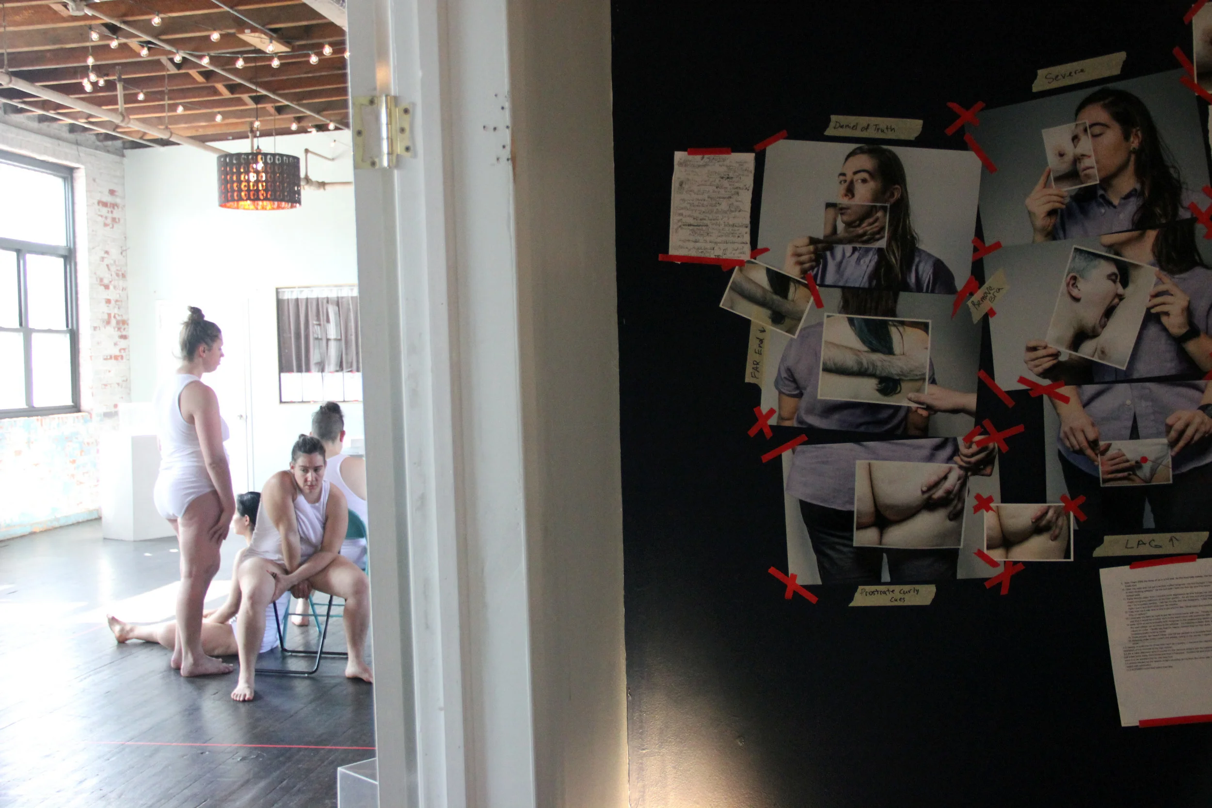  1ND3X as a multimedia installation, premiered as part of the A.O. Movement Collective's ETLE Universe Spring Premieres, May 2015 