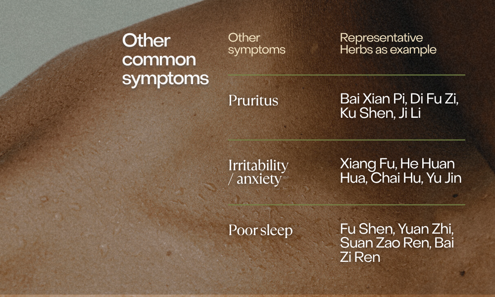 Other Symptoms Considered in TCM Pattern Differentiation