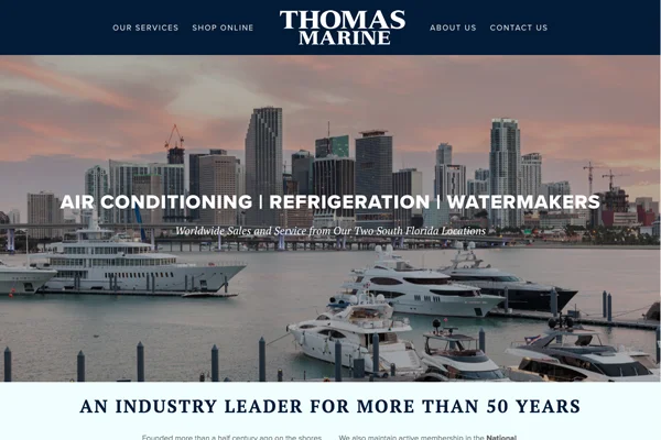 Thomas Marine Systems Site