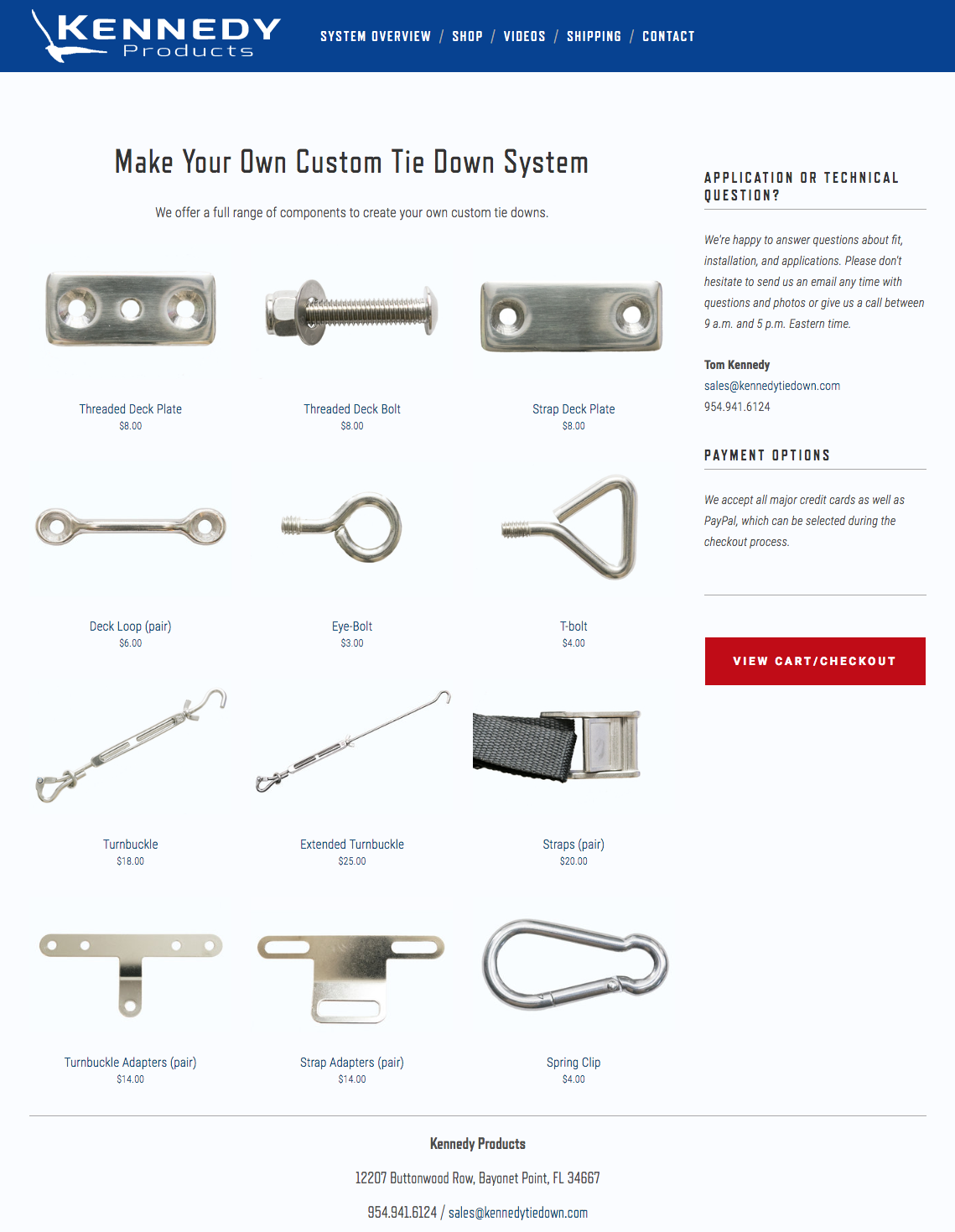Marine industry e-commerce website sample 1