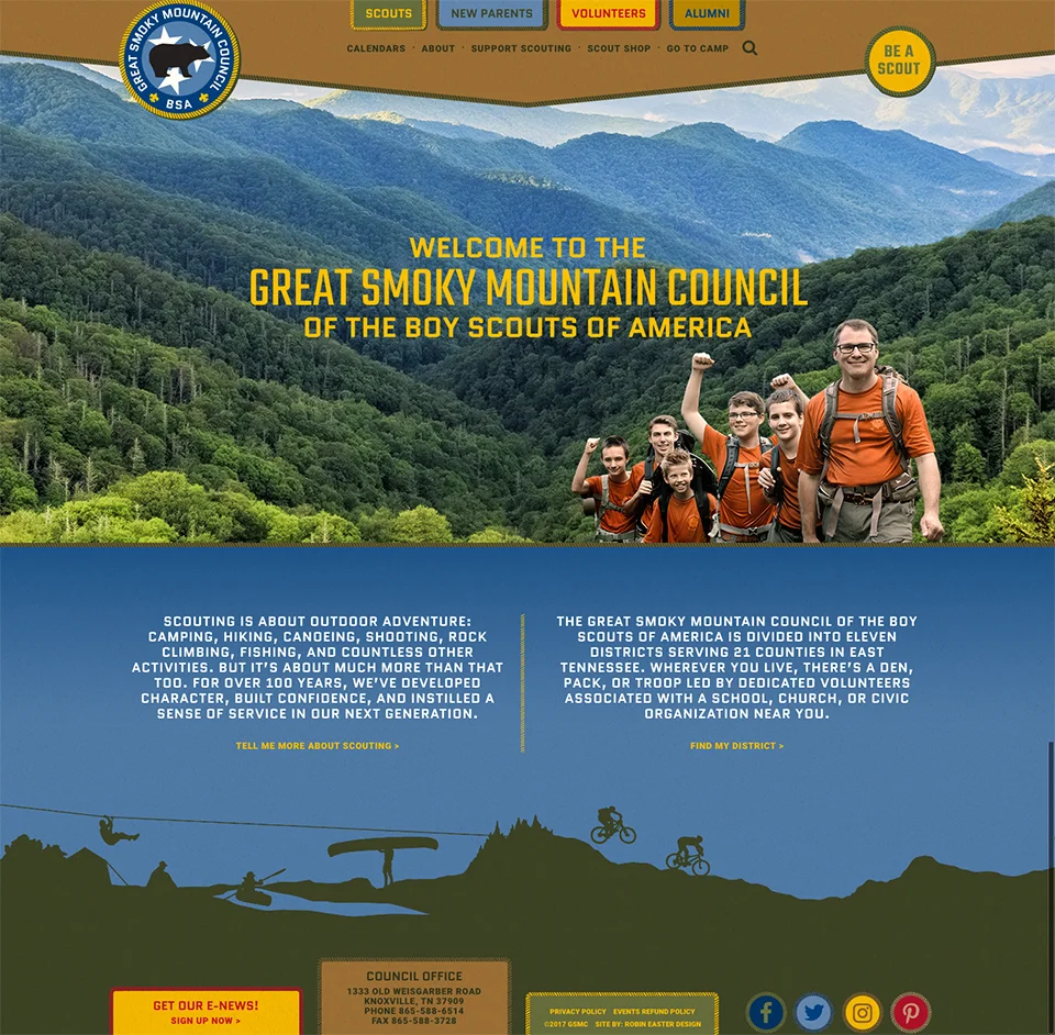 Great Smoky Mountain Council Site Copy