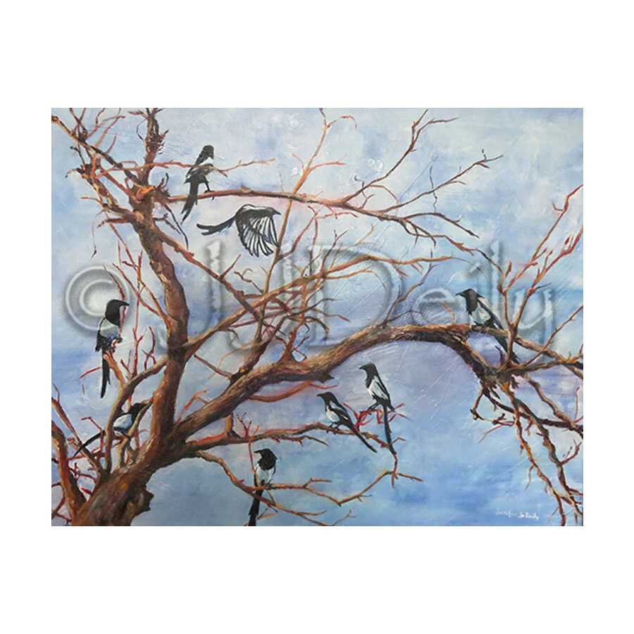 Magpies in a Tree