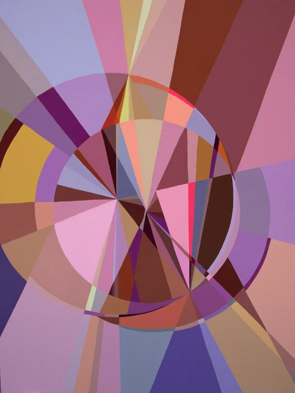 Multiverse Two Moons 3 | 30" x 40" | Acrylic on Canvas | 2015