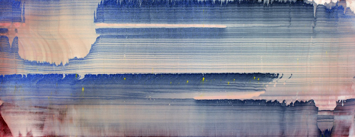 Miriam Cabessa, Untitled 24 , 2014 Oil on canvas, 12 x 30 in