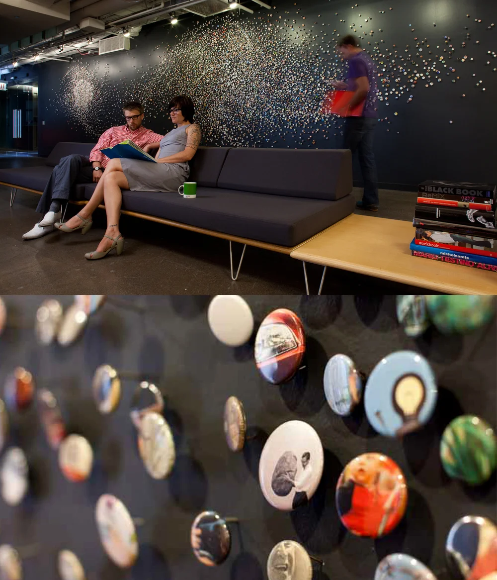 Installation at Ogilvy offices, Chicago. Concept and artist curation.