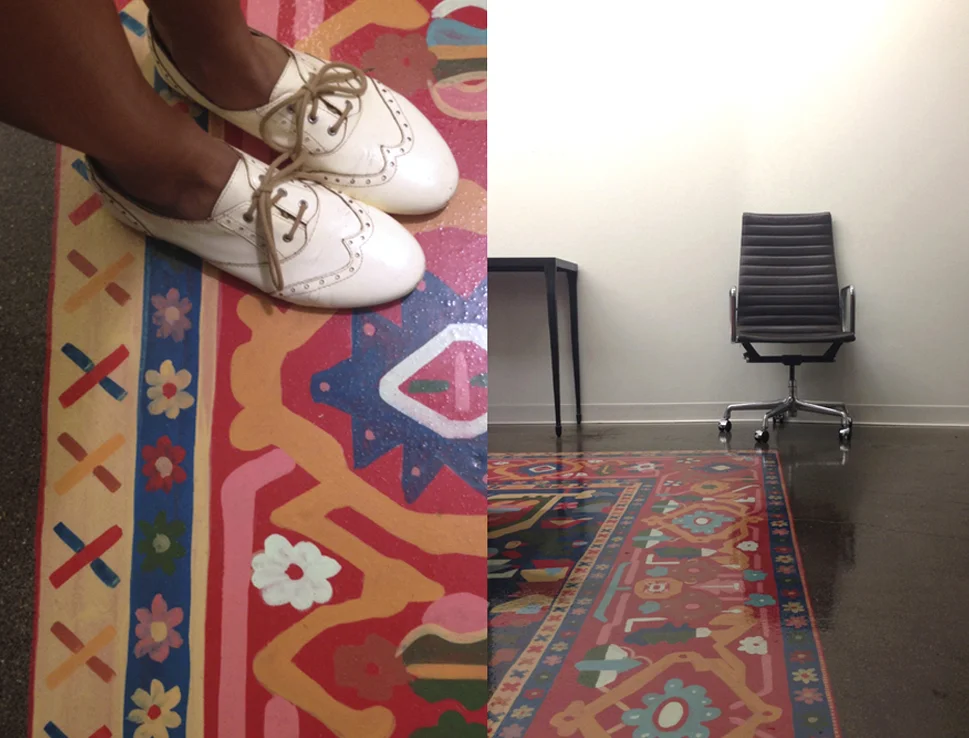 Permanent rug, commissioned artwork at Ogilvy.