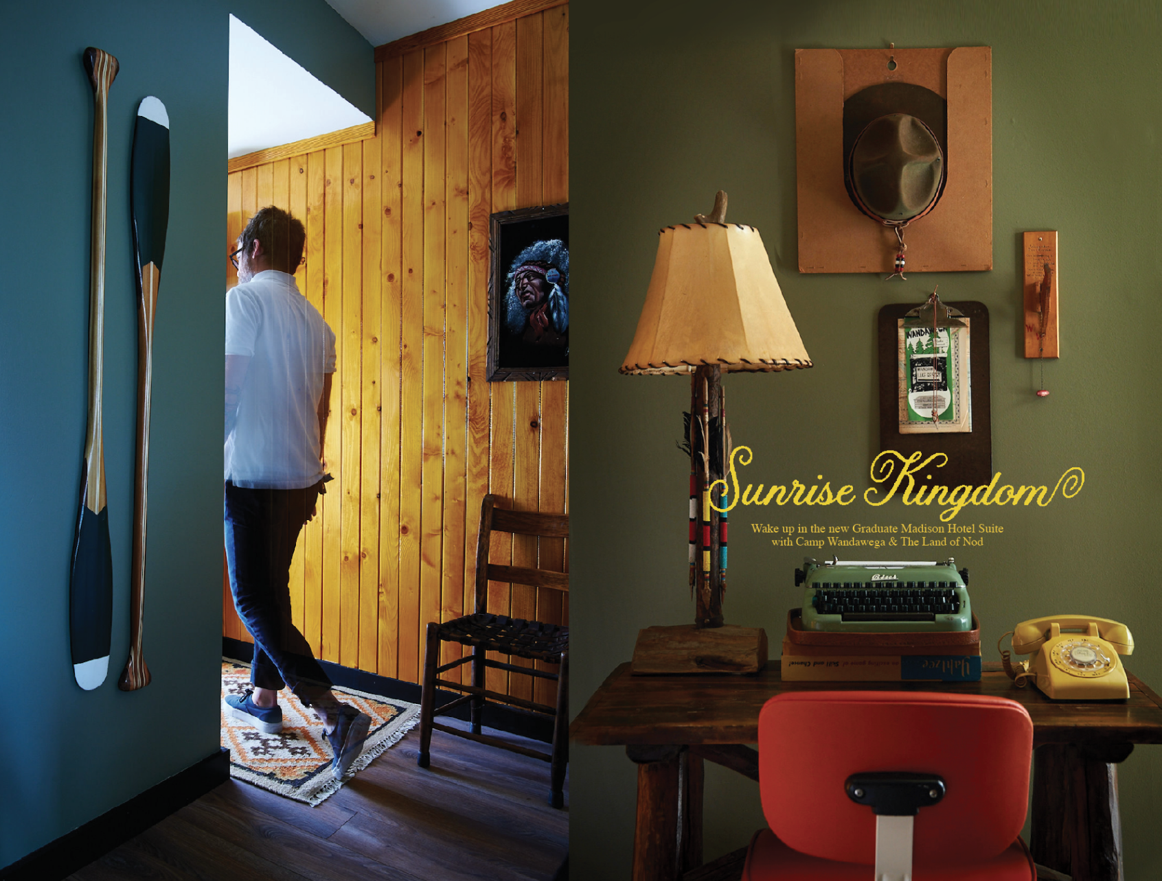 Collaboration with the Graduate Hotel on the 'Camp Wandawega Suite'