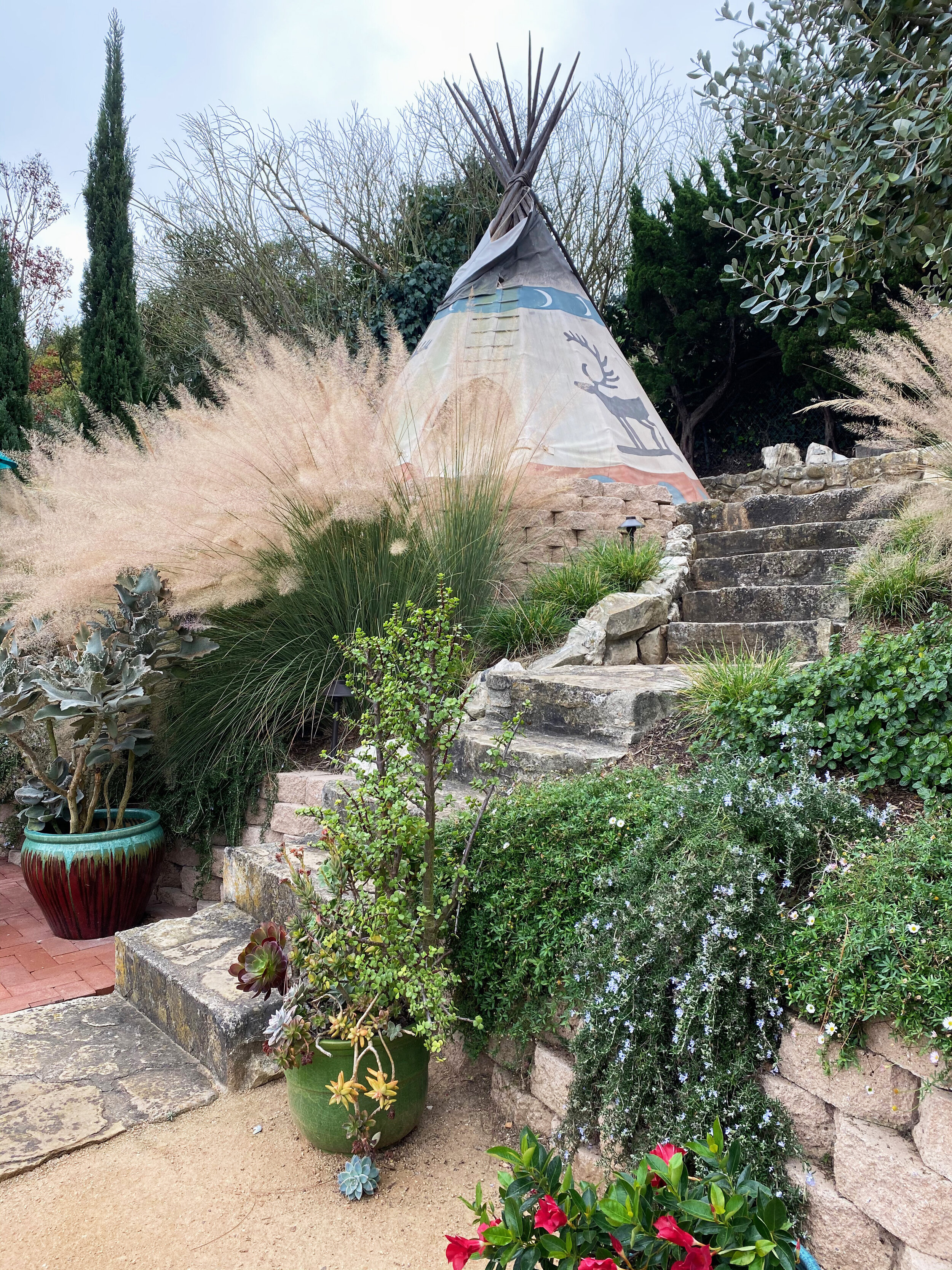 Tipi at the top