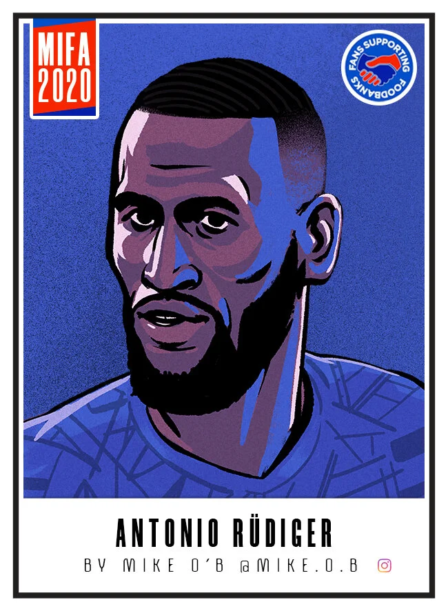 Antonio Rüdiger illustration for MIFA 2020