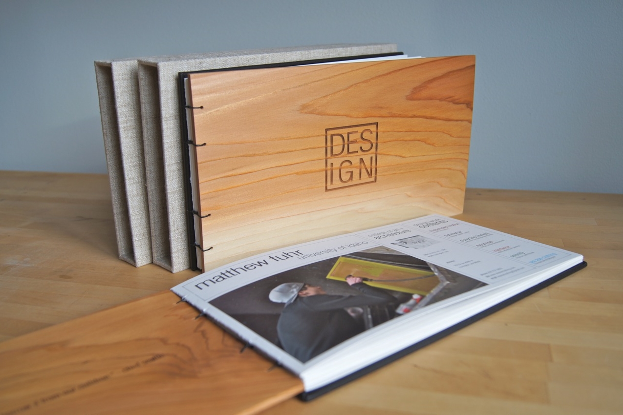 Portfolio with Cedar Cover Coptic Bound