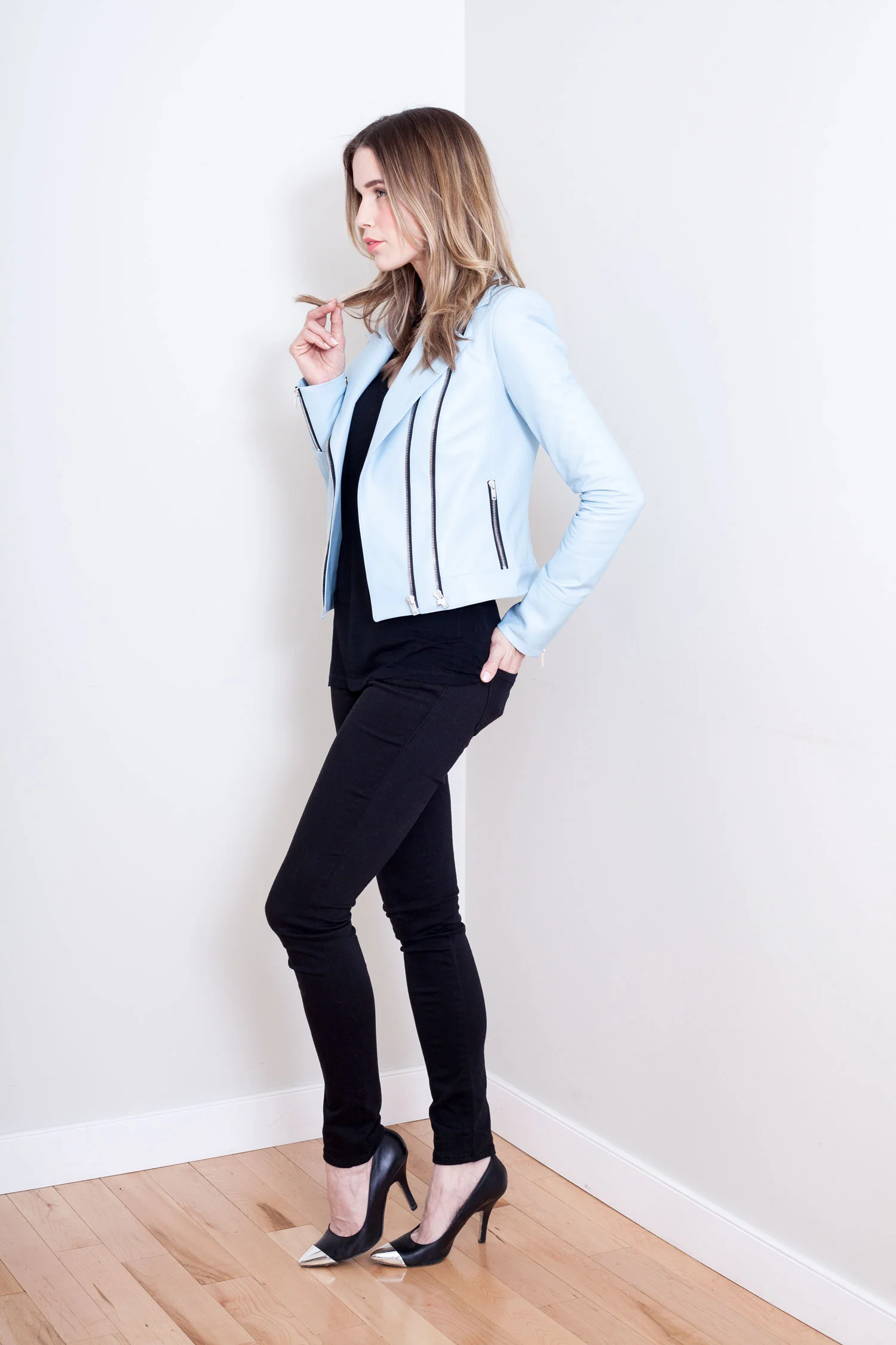 Powder Blue Motorcycle Jacket Side View.jpg