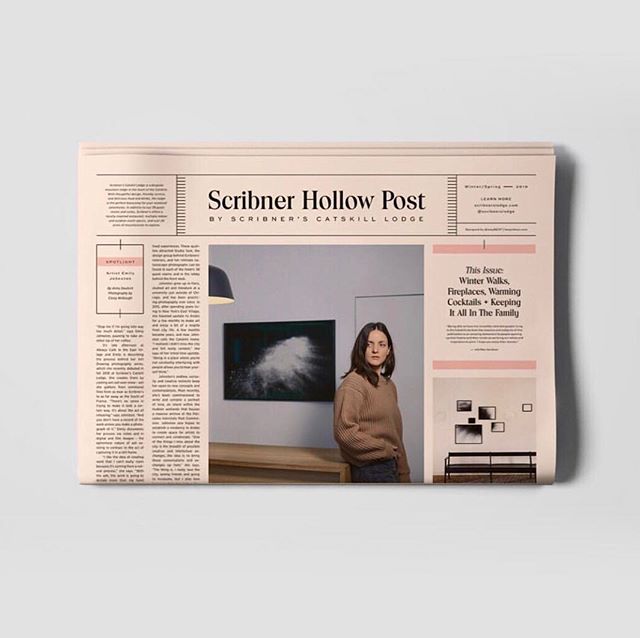just received the winter/spring issue of the @scribnerslodge Scribner Hollow Post edited by yours truly ✨⚡️⚡️ + the creative team of @sabotagesarah & @staybest 💛 #scribnerhollowpost