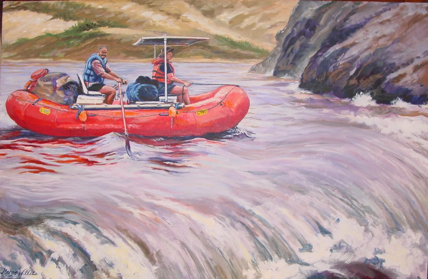 Hang on Nadean!- Salmon River- 