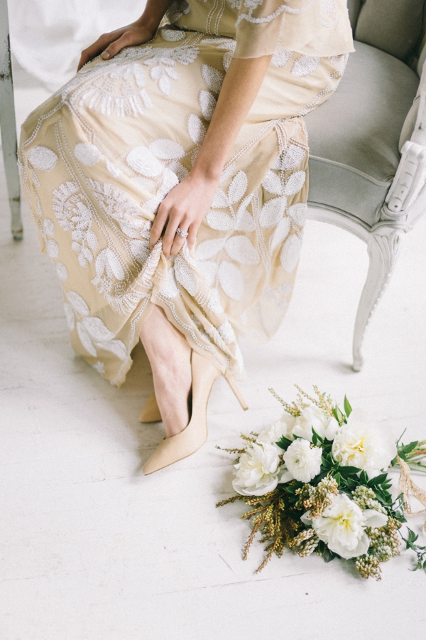  (photo by Jaimee Morse , florals by A Day in Provence , dress via a&be Bridal Shop )