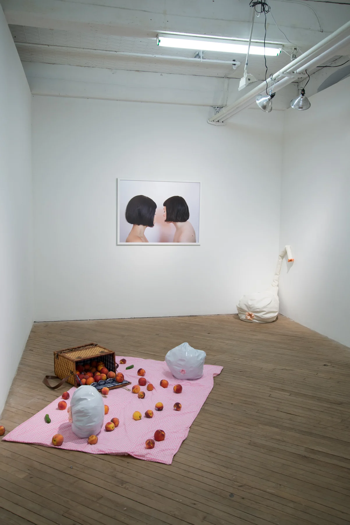 on view with work by Clarissa Caponera