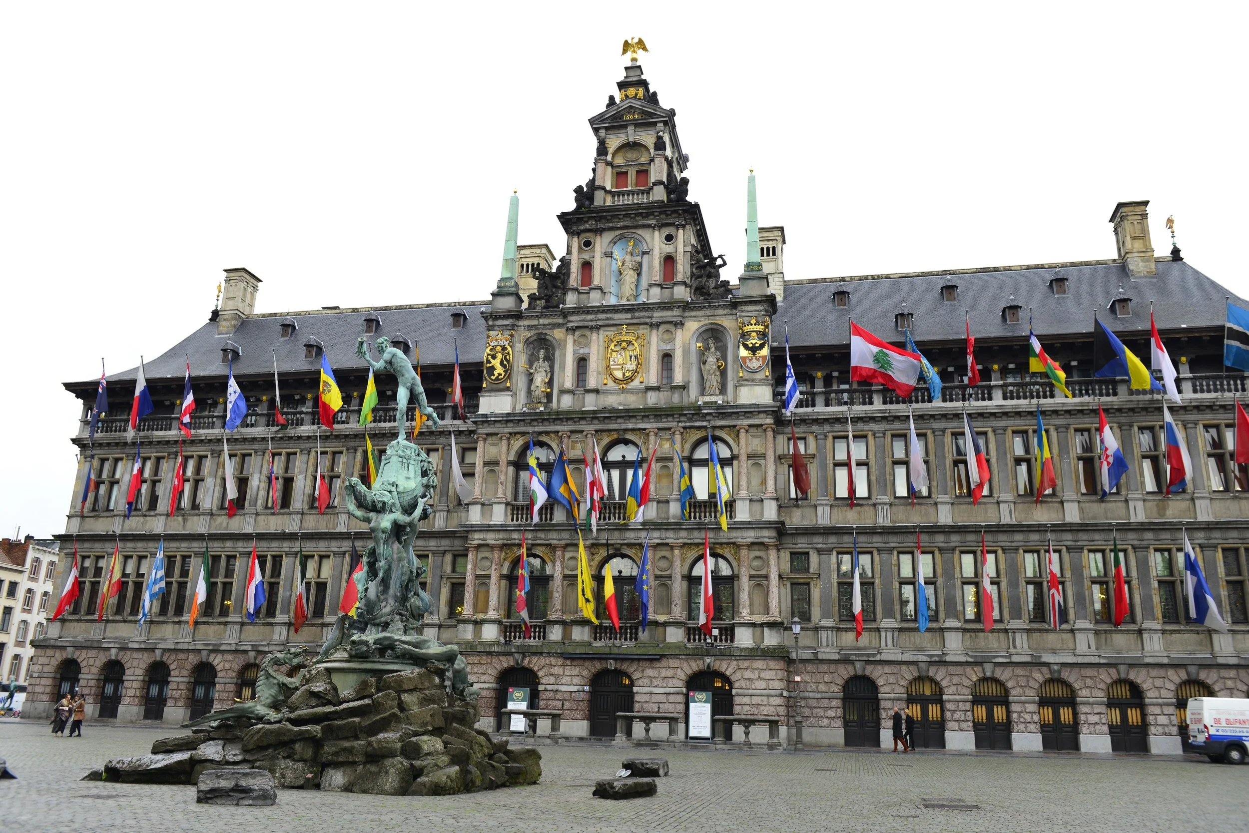 The city square.