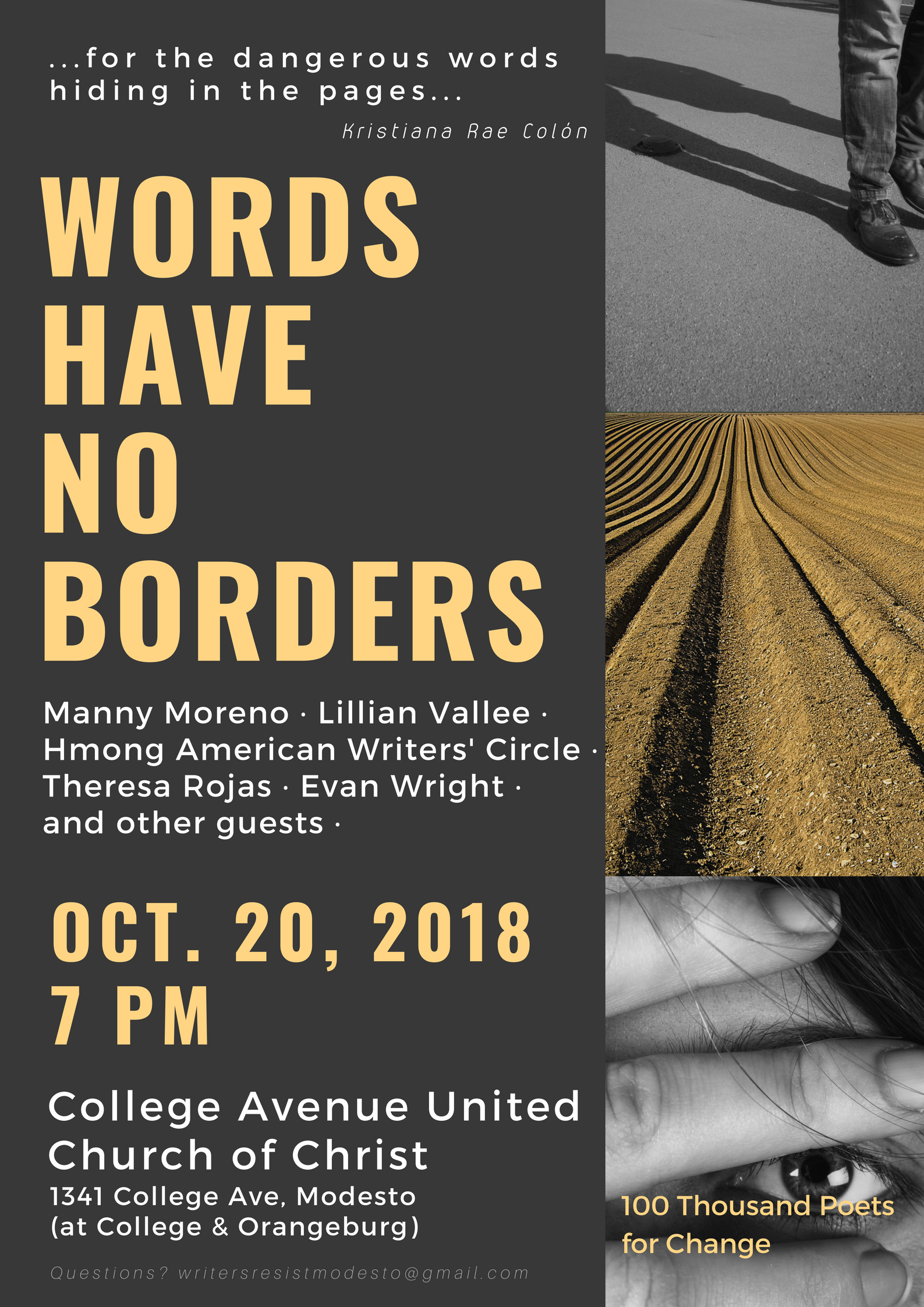 Words Have No Borders: An Evening of Poetry and Community