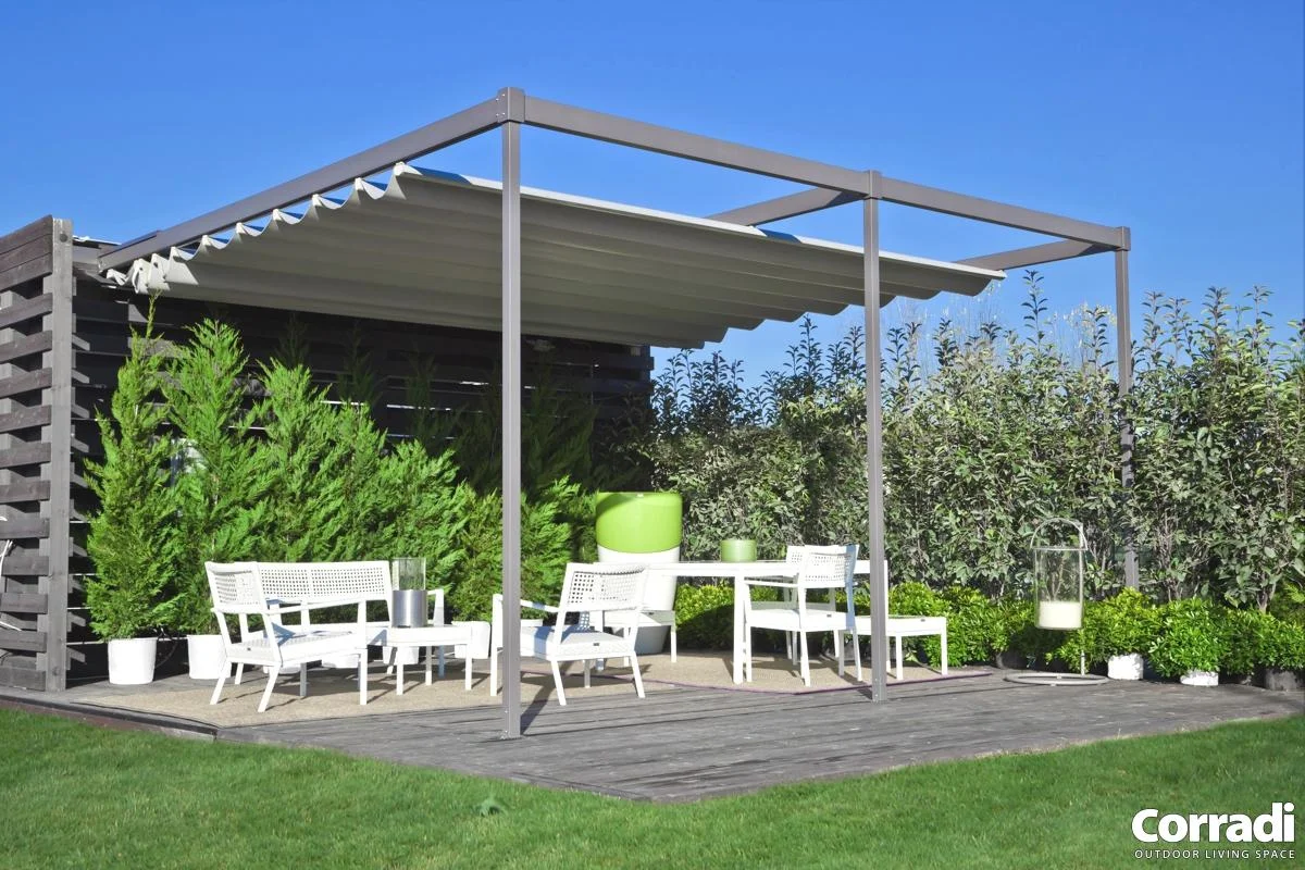 Выдвижная крыша для террасы