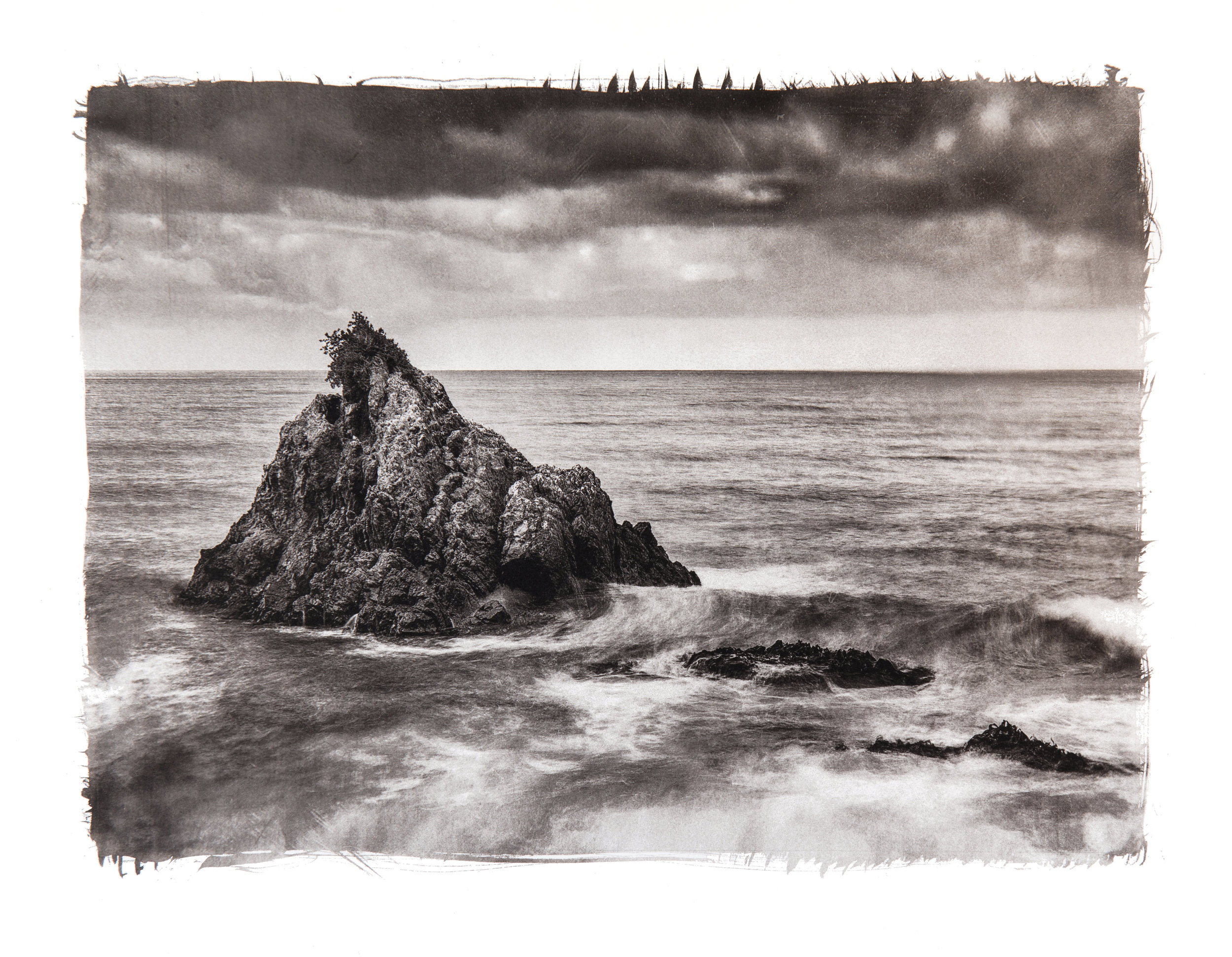 Kaikoura coast - platinum print