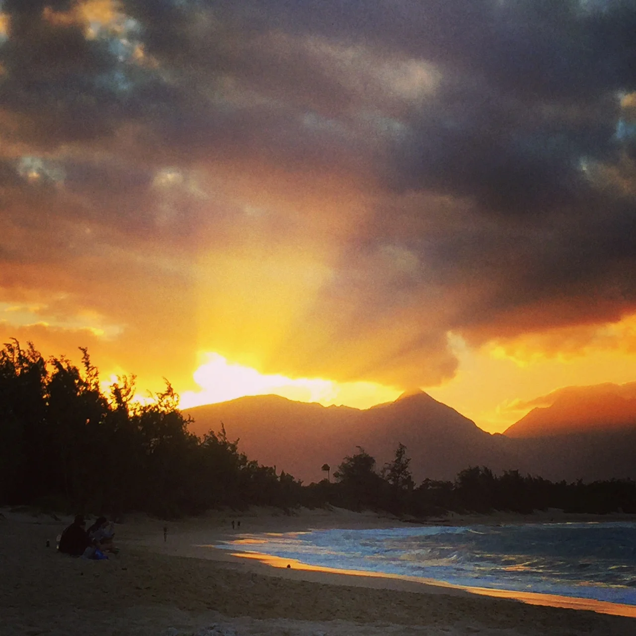  Baldwin Beach Park Sunset December 31, 2014 