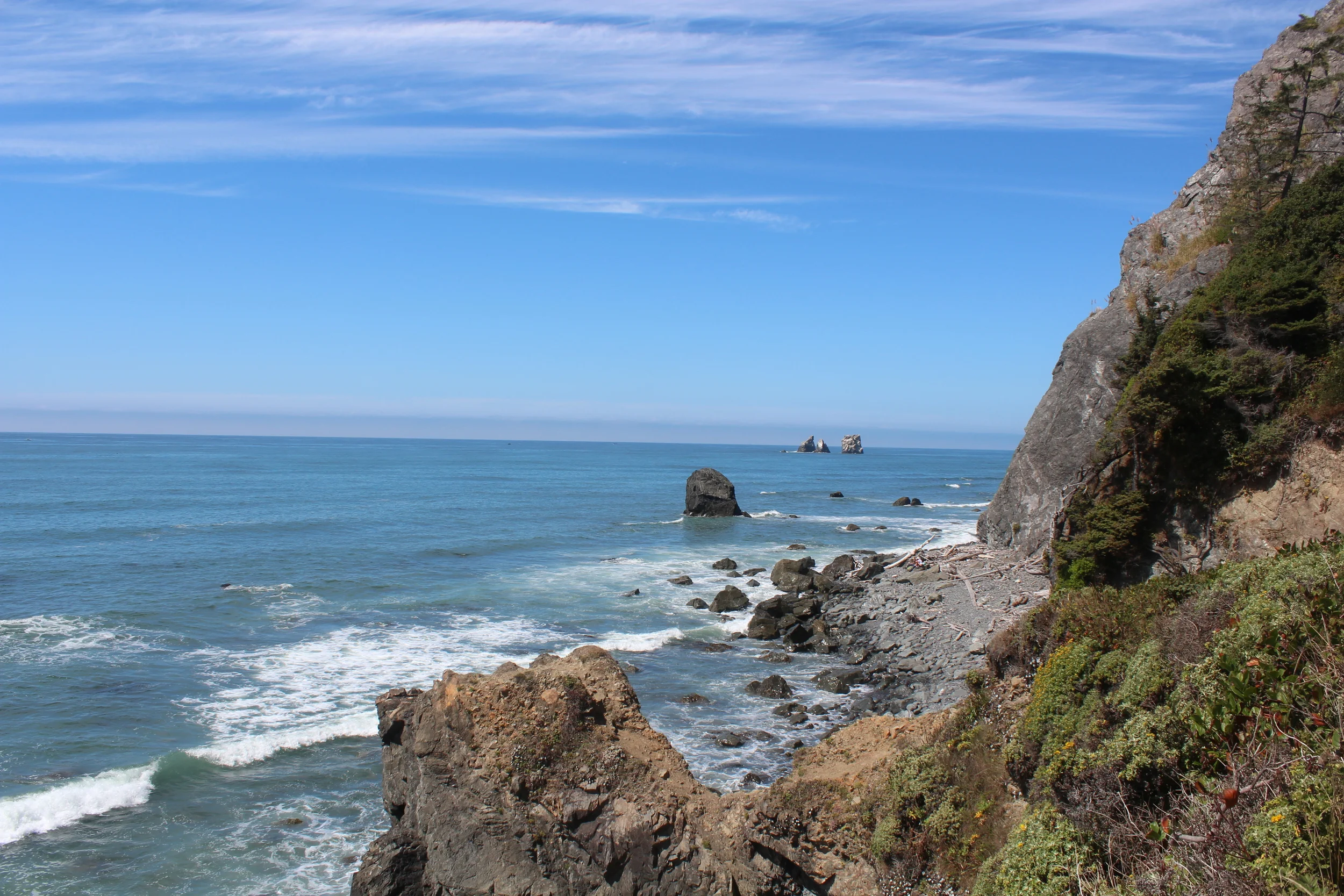  End of Damnation Creek Trail    