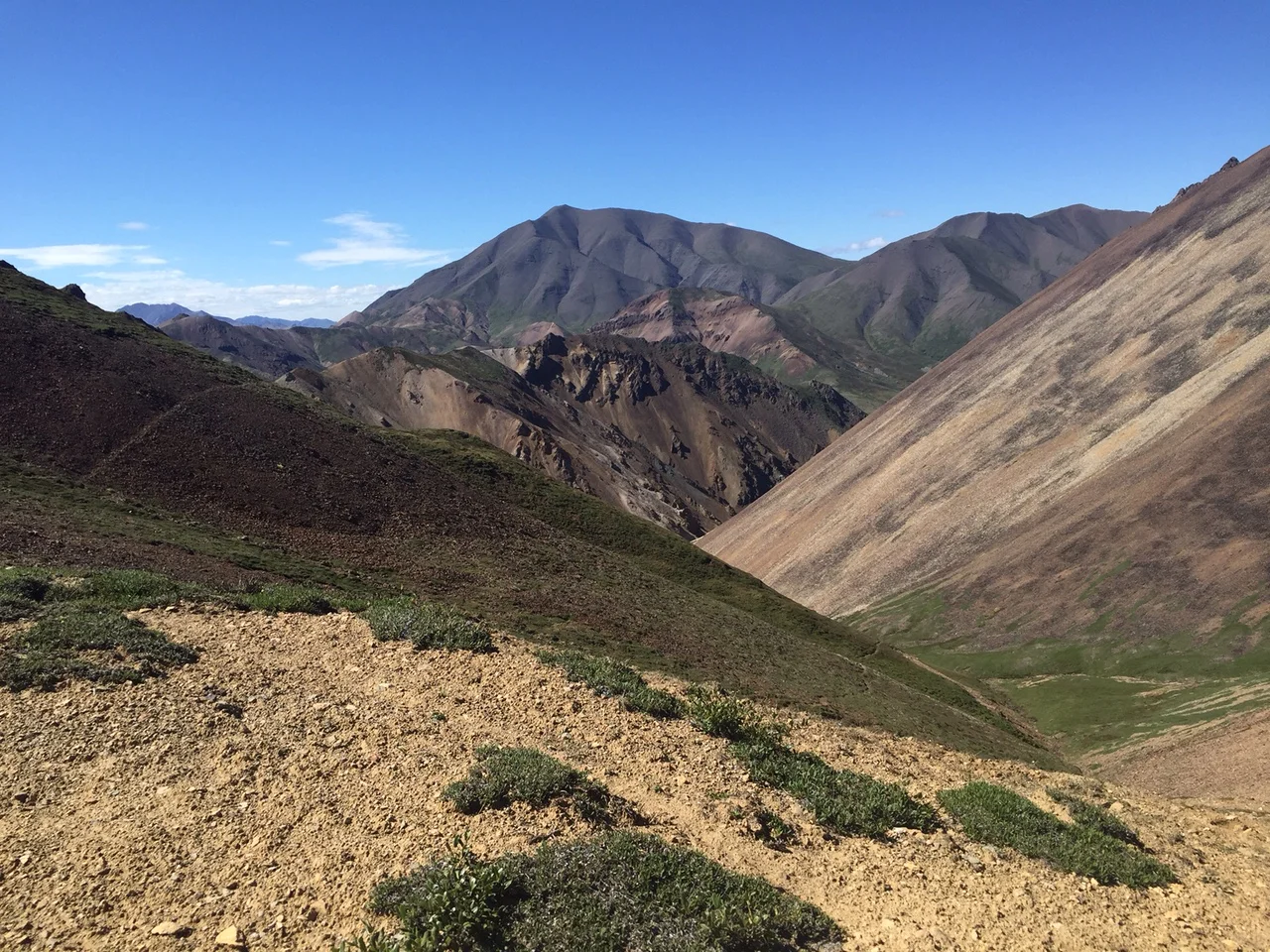 View of the trail from Cathedral Mountain
