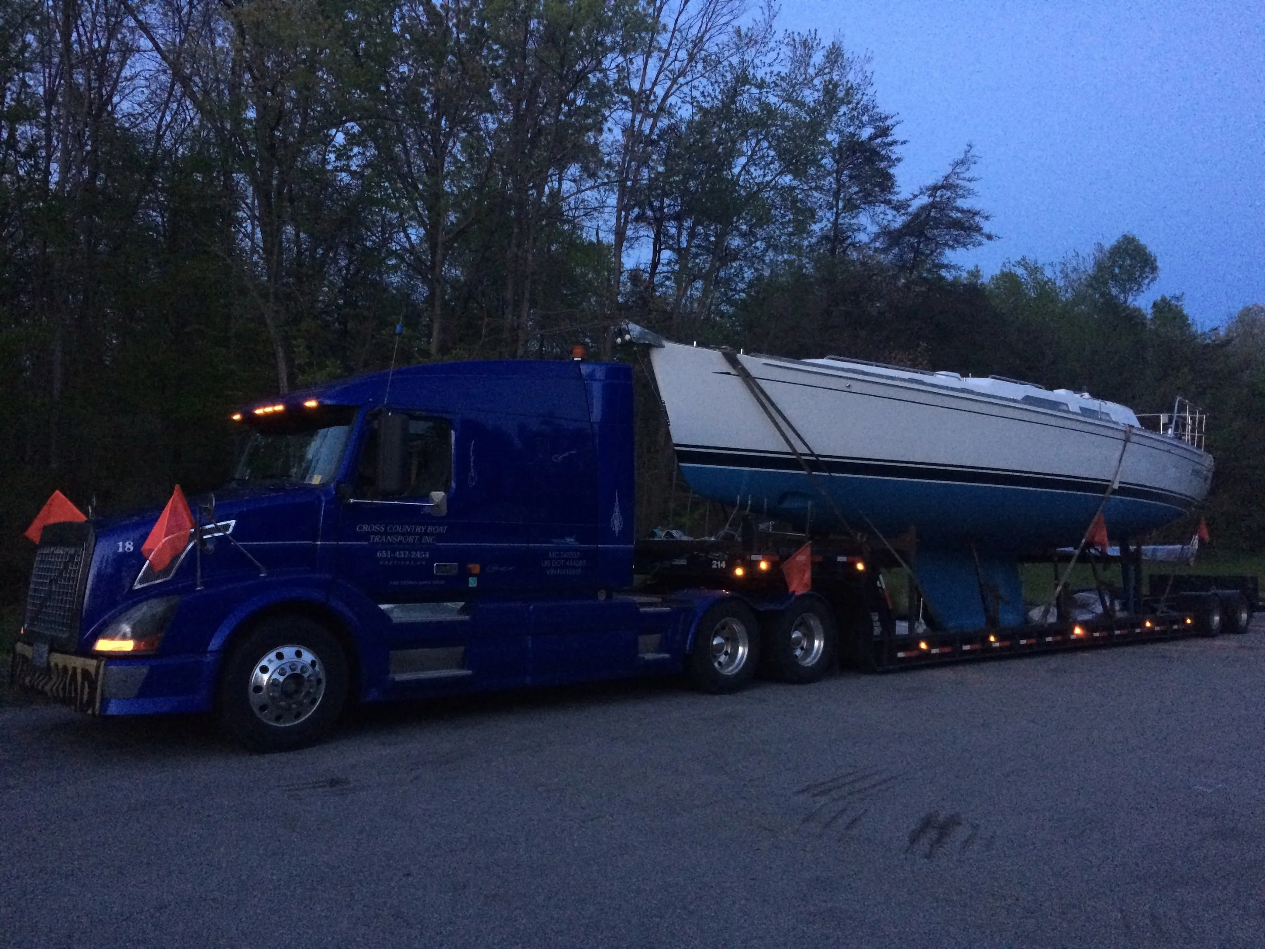 46' outbound sailboat