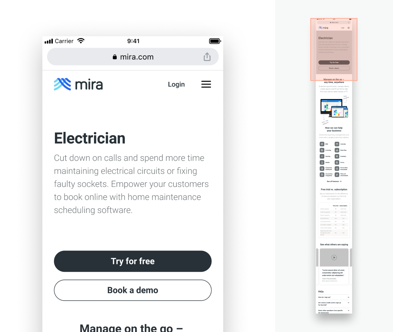 Wireframes - Landing page.png