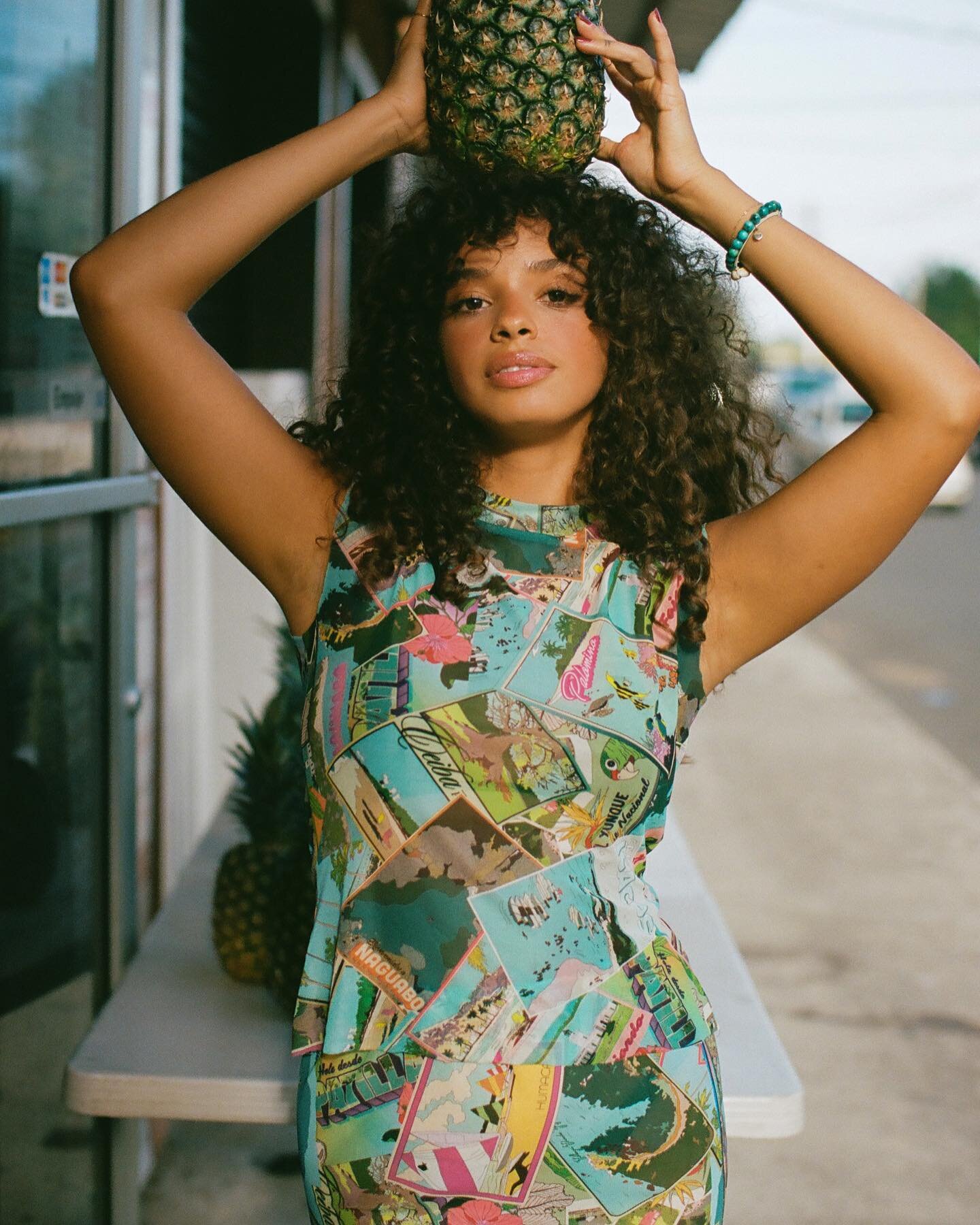 🍍🍍 @_zulmagm wears the postcard top &amp; skirt