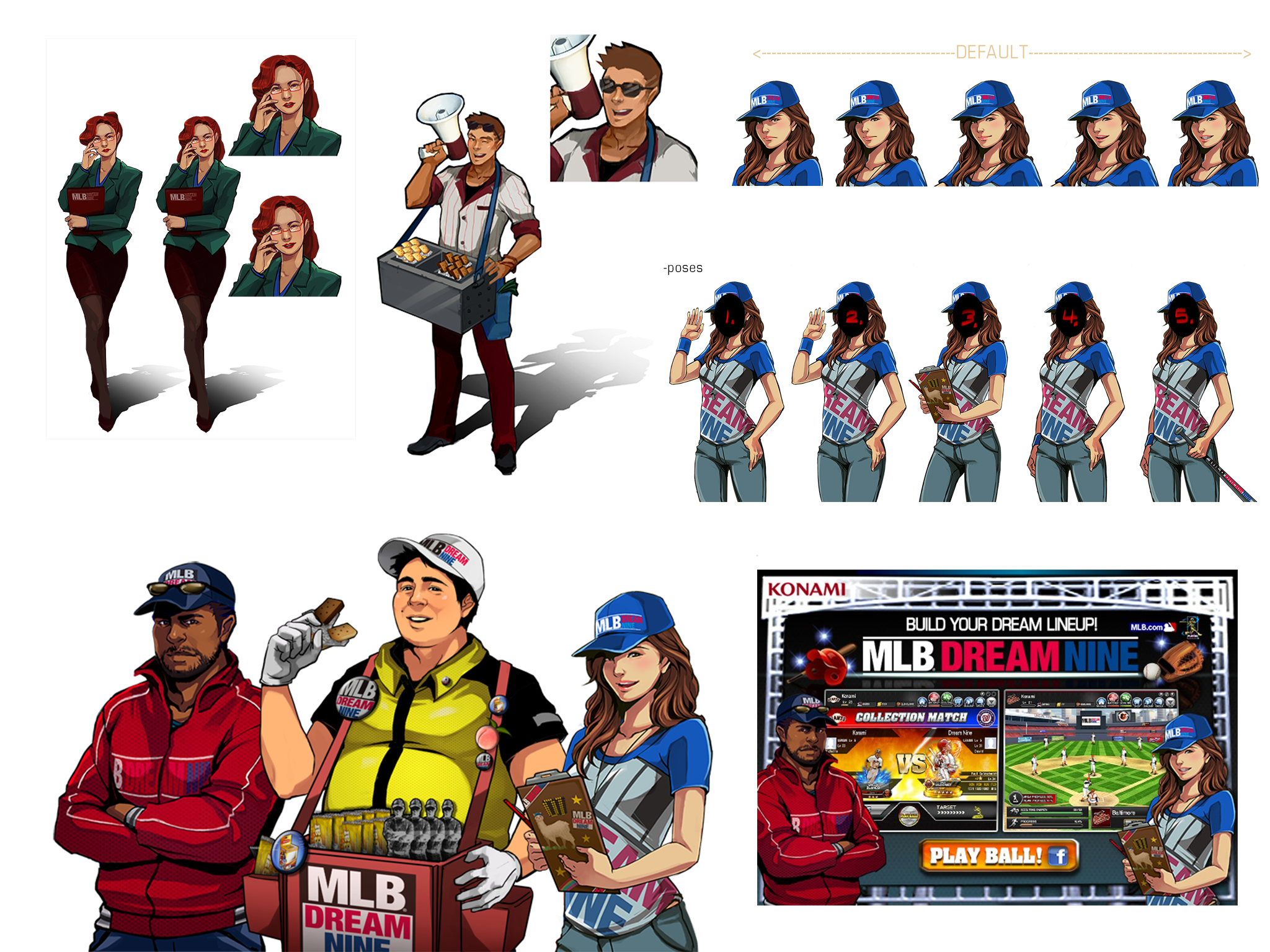 The final Coach, Vendor, and Guide characters featured on the official FB page.