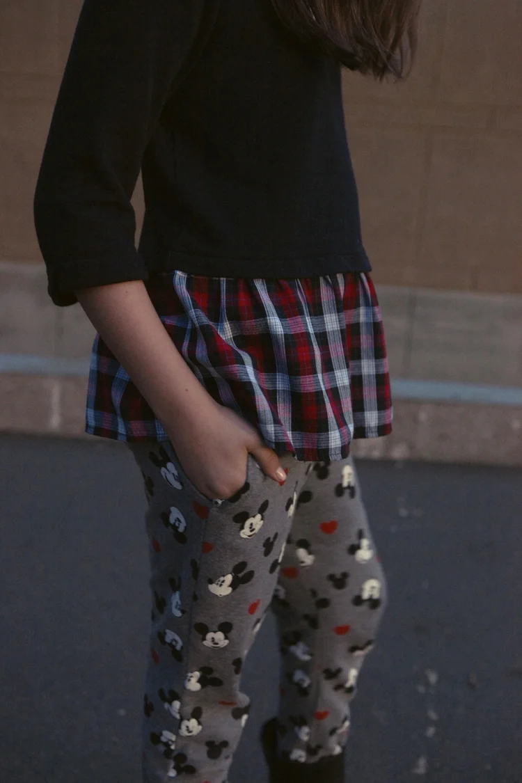 Mickey Mouse + Plaid