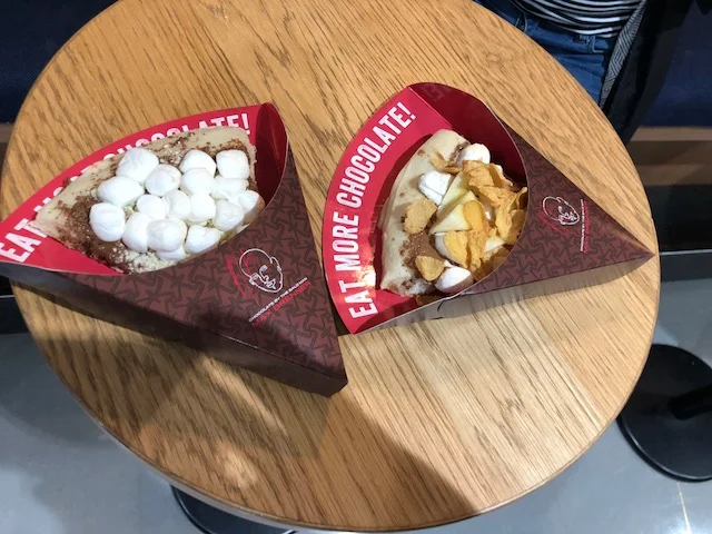 Dessert Pizza in Laforet mall in Harajuku