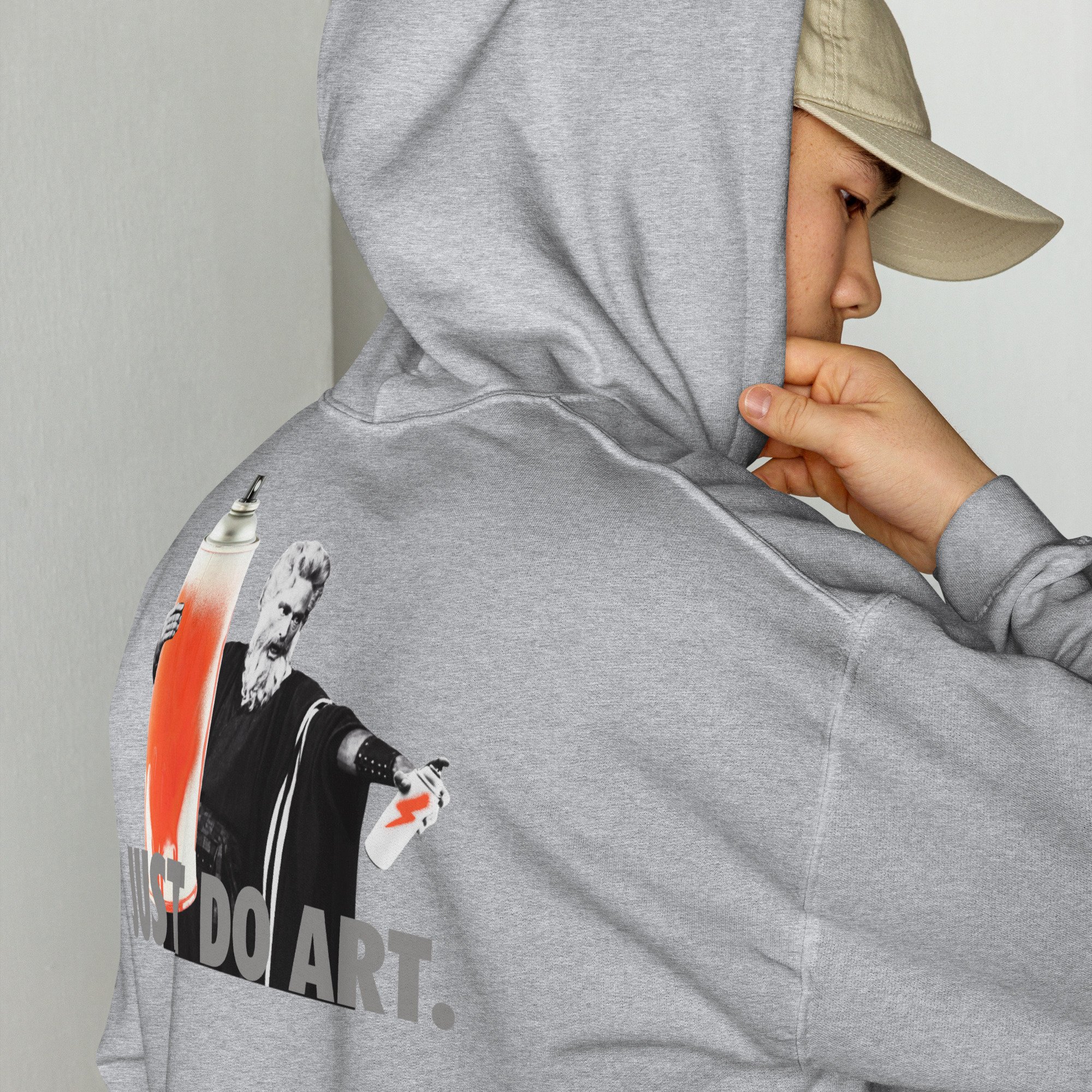 Just Do Art. Ten Crack Commandments Hoodie