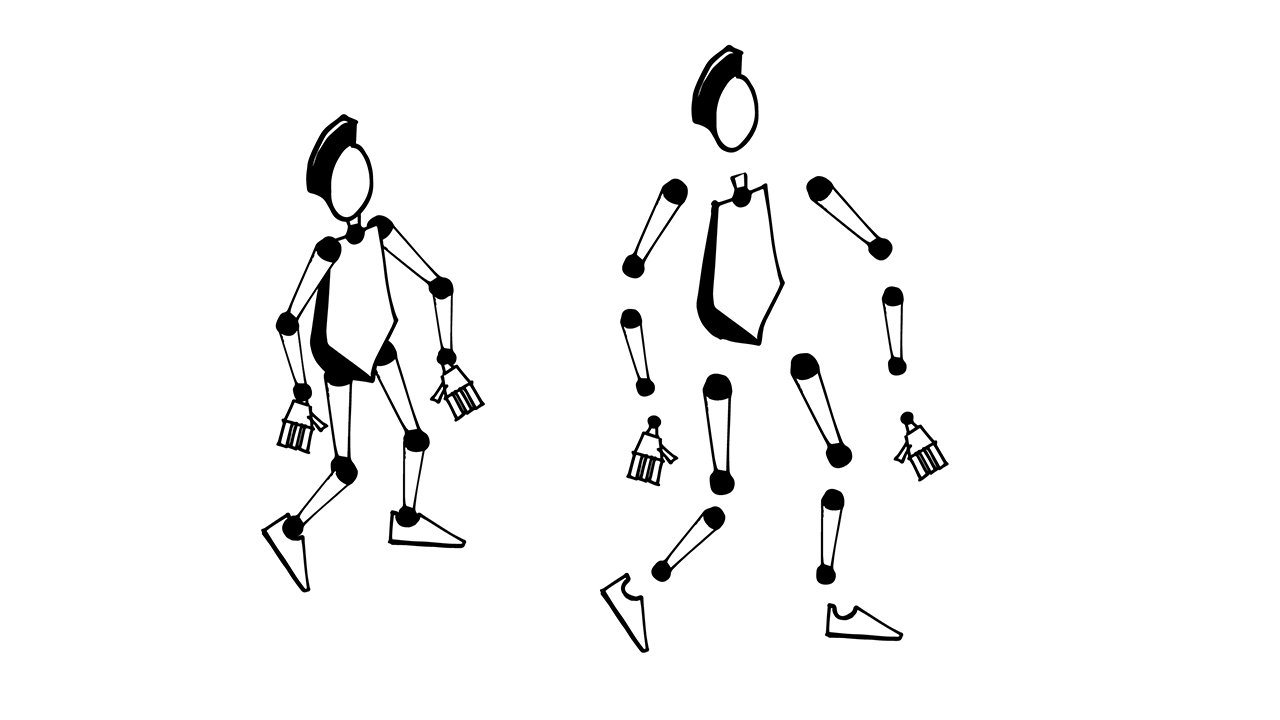 parts, drawn by hand, corrected in Illustrator