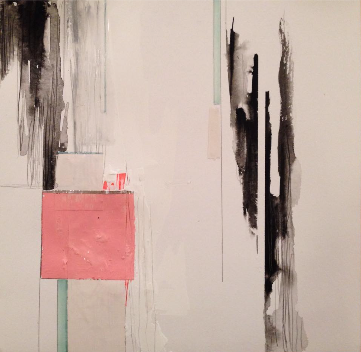 Study 8, 12"x12", Mixed Media on Paper