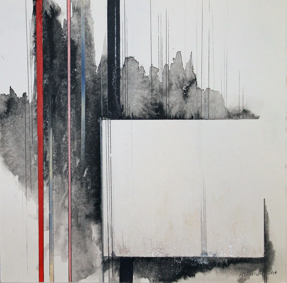 Study 12, 12"x12", Mixed Media on Paper